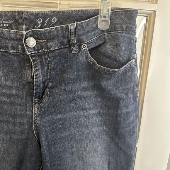 The Limited 312 Womens Size 12 Regular Fit Medium Wash Cropped Denim Blue Jeans - Picture 6 of 13
